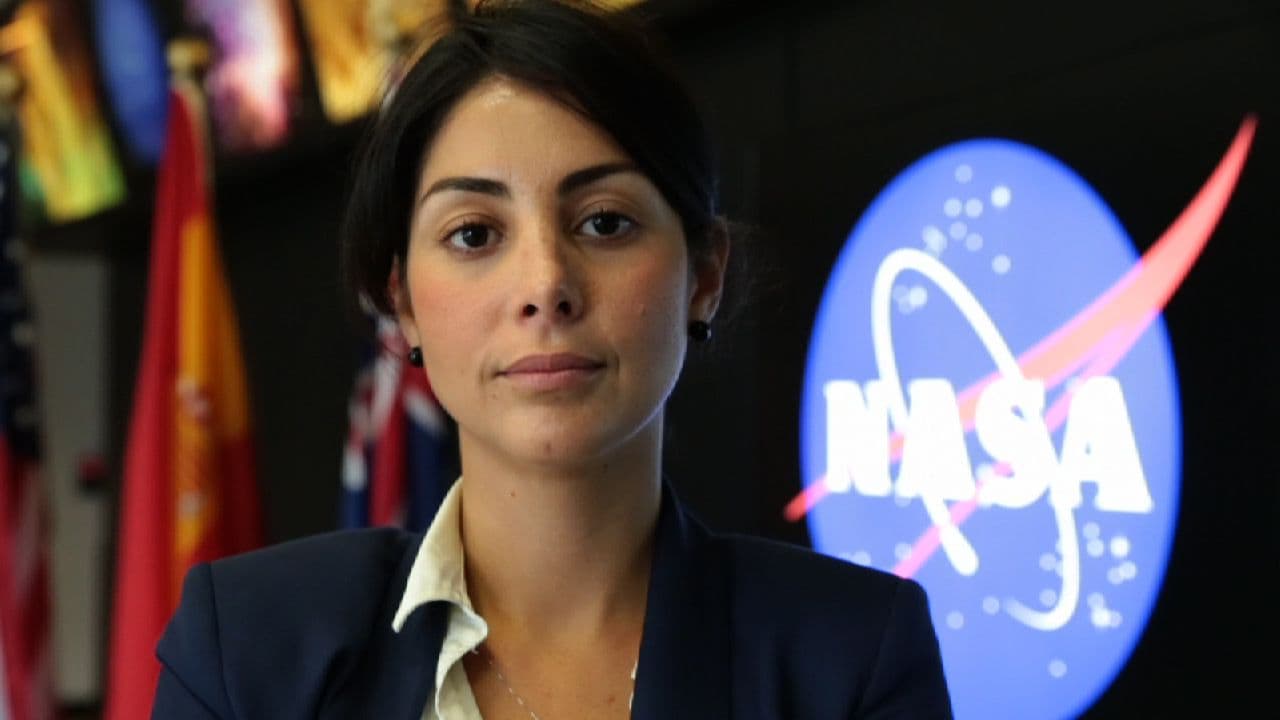 Diana Trujillo, NASA/JPL aerospace engineer, at a Mars mission engineering event.